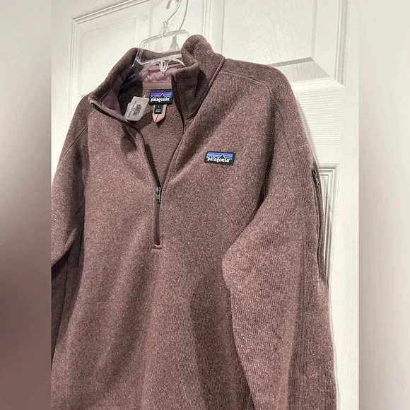 Patagonia Women's L Large Better Sweater 1/4 Zip Pullover Stormy Mauve NWT - Picture 2 of 8